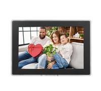 VHVYWY Petit Cadre Photo Numérique Wi-FI avec Application, Écran Tactile HD IPS 10,1 Pouces 1280 x 800, Mémoire 32 Go, Rotation Automatique, Idéal pour Un Cadeau Personnalisé Black