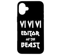 VI VI VI Éditeur de la Bête - Texte Humoristique Blanc - Geek Coque pour iPhone 16 Plus