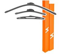 VIA ALBION® Balais d'essuie-glace avant et arrière pour Toyota Yaris Mk2 (VNK, 2005-2011) - Ensemble complet d'essuie-glaces avant et arrière