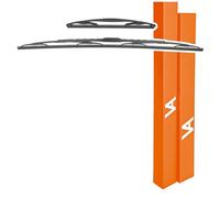 VIA ALBION® Balais d'essuie-glace pour: Toyota Aygo [1ère génération] - 2005-2014 - Essuie-glace arrière et pare-brise de rechange