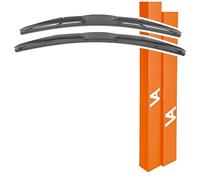 VIA ALBION® Ensemble complet d'essuie-glace hybride pour Mini Hatch, F55, F56, F57 - Marque britannique - Balais d'essuie-glace toutes saisons - Avant et arrière
