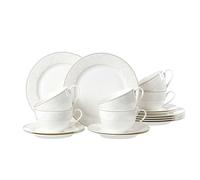 Via by R & B Service de table série Isabella, Porcelaine, Kaffeeservice 18 tlg. Isabella