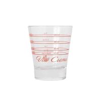 VIA CREMA S Lot de 1 verre doseur à expresso - Verre doseur à expresso - 1 verre à shot à café - Accessoire pour café