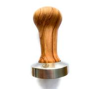 Via Crema Tamper 53 mm Marron Fabriqué en Italie par Motta (58, bois d'olive)