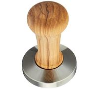 VIA CREMA Tamper fabriqué en Italie par Motta (58,5, bois d'olive)