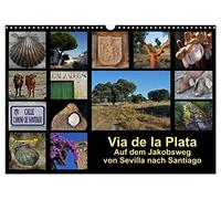 Via de la Plata - sur le chemin de Saint-Jacques de Séville à Saint-Jacques de Compostelle, Version française (Calendrier mural 2026 DIN A3 portrait), Calendrier CALVENDO mensuel