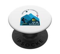 Via de la Plata Vélo Homme Saint-Jacques-de-Compostelle 2026 PopSockets PopGrip Adhésif