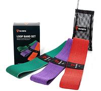 VIA FORTIS® Booty Band - Bande à Boucles en Tissu [antidérapante et indéchirable] - Bande de Remise en Forme/Gymnastique en Ensemble ou Individuellement (1 - Lot de 3 Bandes)