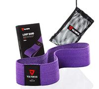 VIA FORTIS® Booty Band - Bande à Boucles en Tissu [antidérapante et indéchirable] - Bande de Remise en Forme/Gymnastique en Ensemble ou Individuellement (3 - Medium (Lilas))