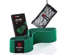 VIA FORTIS® Booty Band - Bande à Boucles en Tissu [antidérapante et indéchirable] - Bande de Remise en Forme/Gymnastique en Ensemble ou Individuellement (4 - Strong (Vert))