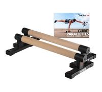 VIA FORTIS - Parallettes Basses Pro - Base Antidérapante - Barres Parallèles pour Calisthenics, Street Workout, Fitness, Gymnastique, Pompes, Dips - Accessoire de Musculation Léger - Capacité 500kg