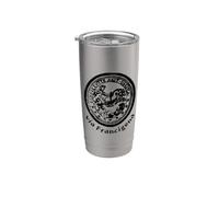Via-Francigena Pèlerin Rome antique Souvenir Gobelet isotherme en acier inoxydable double paroi