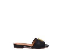 Via Roma 15, Femme, Chaussures, Noir, Taille: 38 EU Chaussures plates noires en cuir avec Voro