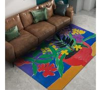 Via Vela 180x240cm Grands Tapis lavables en Machine pour Le Salon Impressions de Natures mortes Tapis d’intérieur Doux et antidérapant pour la décoration de la Salle à Manger de l’entrée