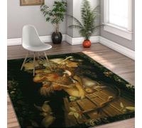 Via Vela Style Giuseppe Arcimboldo Lavable Tapis 180x240cm de Surface pour Salle à Manger Visage Renaissance aux Fruits Antidérapant côté du lit carpette Raisins Récolte Descente Bureau Poil Bas la