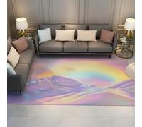 Via Vela Tapis 120x180cm esthétiques carpette de nurserie à Motif nébuleuse rêve Descente lit antidérapants pour Salle Jeux Fin Pliable et Matelas Poil Bas la buanderie Texture glaciale Magique