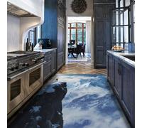 Via Vela Tapis 160x200cm Snowy Mountain View pour Le Salon carpette Lavable en Machine de Ski Citation Motivationnelle Grande Descente lit Chambre Salle à Manger Bureau Non dérapants légers Poil et