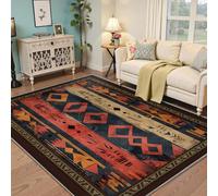 Via Vela Tapis 160x230cm du Sud Ouest Salon carpette Tribal Descente de lit géométrique à Poil Bas antidérapant Chambre Fin Pliable et Grands Manger Salle décoration intérieure