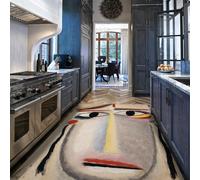 Via Vela Tapis 160x230cm esthétiques carpette Moderne Chambre Descente de lit antidérapant à Poil Bas Large Pliable Abstrait Portrait Visage Maison Bureau d Amis Lavable Décoration dans Le Hall