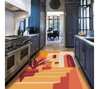 Via Vela Tapis 180x240cm Modernes escaliers en Terre Cuite carpette Machine à Descente de lit Arche d entrée Lavable intérieur marches Poils Bas antidérapant Cuisine Matelas Sol Abstraits pour