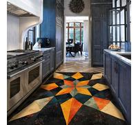 Via Vela Tapis 180x270cm Mid Century Modern pour Le Salon Motif géométrique Abstrait carpette lavables résistants aux Taches Salle à Manger Cuisine étoile Descente de lit antidérapant Ferme