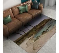 Via Vela Tapis 180x300cm côtiers de Style Bierstadt pour Salle à Manger carpette impressionniste Motif décor Plage Descente lit Fins antidérapants Doux antidérapant la véranda Maison Décoration