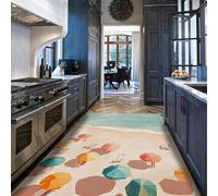 Via Vela Tapis 180x300cm Tropical Style de Vacances Grand Salon carpette Modernes Abstraits lavables pour Chambre et Salle à Manger Descente lit Motif Parasol Plage côtier antidérapant aux