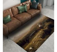 Via Vela Tapis 60x120cm rustiques pour Le Salon Chambre carpette lavables Albert Bierstadt Les Derniers du modèle Buffalo Grand revêtement de Sol Doux à Poils Bas avec Descente lit antidérapant la