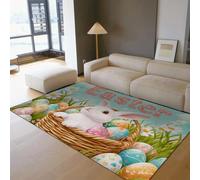 Via Vela Tapis 60x90cm de Portraits d Animaux pour Salon Chambre carpette Moderne Unique Lavable Graffiti Street Art à Motif Chien Noir Descente lit Poil Bas avec antidérapants l entrée