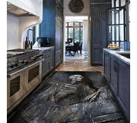 Via Vela Tapis 60x90cm lavables à la Machine Gothiques pour Le Salon Chambre de Fille garçon garçons bébé thème Horreur 3D Illusion d Optique carpette antidérapants Dos Dark Art Effrayant Motif