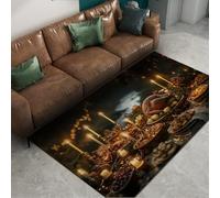 Via Vela Tapis 80x150cm de Grande Surface pour Thanksgiving carpette à Design dîner Dinde Salon Descente lit antidérapant Chambre décoration fête Harvest Lavage Salle Manger entrée