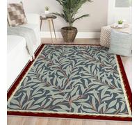Via Vela Tapis 90x120cm pour Salon Chambre à Coucher Design Unique Lavable en Machine Modernes Doux Grands Motif Saule avec Support antidérapant de Sol Salle Manger Classique