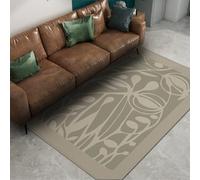 Via Vela Tapis Lavable d’Art Rustique 240x300cm Abstrait Impression végétale Antidérapant Doux Doux Faible Velours Esthétique Tapis d’intérieur pour Cuisine Salle à Manger Chambre de Chevet