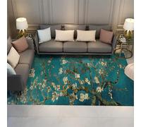 Via Vela Tapis lavables Ancien Fleurs d’amandier Doux Grand Tapis de Sol Tapis antidérapants pour Chambre d’Enfant Salon Chambre à Coucher Décoration d’intérieur 150x250 cm