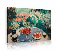 Via Vela Toile impressionniste Fraise Déco cuisine murale 70x105cm