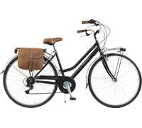 Via Veneto By Canellini Vélo VTC vintage pour femme, en acier, femme, noir