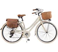 Via Veneto by Canellini Bici Vélo Citybike Byciclette CTB Femme Dame Vintage Retro Via Veneto Aluminium (Beige, 50)