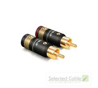 VIABLUE T6s Fiche RCA à Vis Pour Câble Ø 6-8 mm, Lot de 2