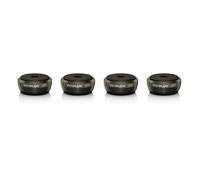 VIABLUE UFO Absorbeur * Diamètre 3,5 cm * Amortissement de chocs, résonances et vibrations pour haut-parleurs, caisson de basses et appareils vibrants * Noir ou argent * Lot de 4