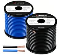 VIABRICO Fil de calibre 8, pour alimentation/mise à la terre automobile, câble de batterie, audio de voiture, camping-car, ampli, CCA, fil automobile, kit d'amplificateur, câbles de batterie, kit de