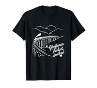 Viaduc de Glenfinnan, Souvenir d'art en Forme de cœur Signature d'Écosse T-Shirt