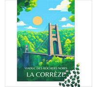 Viaduc des Rochers Noirs Puzzles 1000 pièces pour Adolescents | Jeu d'assemblage de motifs Un jeu au design magnifique Des cadeaux uniques pour les anniversaires et Noël 50x75cm