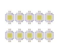ViaGasaFamido 10 Pièces Ampoules LED COB, 10 W Haute Puissance Lumineuse sans Ombre, avec Support en Aluminium Faible Consommation D'énergie, pour Remplacement de Projecteur Domestique Blanc (Blanc