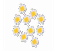 ViaGasaFamido 10 Pièces Ampoules LED COB, 10 W Haute Puissance Lumineuse sans Ombre, avec Support en Aluminium Faible Consommation D'énergie, pour Remplacement de Projecteur Domestique Blanc (Blanc
