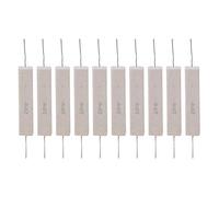 ViaGasaFamido 10 pièces résistance de Ciment, 10 ohm ± 5% résistances bobinées en céramique, résistance de Ciment sans Induction Haute précision pour Carte de Circuit imprimé 20 W(10R),La Résistance