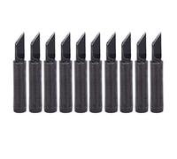 ViaGasaFamido 10pcs 900m-T-1.5k Souderie Conseils de Fer Noir Chauffage Intérieur Chauffage Rapide Résistance à Haute Température Facile à étain pour 936/937/938 Série 900m / 907/933 Poignées