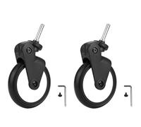 ViaGasaFamido 2 Pcs Roue Avant de Poussette bébé, Rotation à 360 Degrés | Cadre en ABS, Absorption des Chocs, Compatible avec Yoyo Poussette, Remplacement pour Conduite Fluide et Silencieuse,