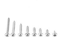ViaGasaFamido 200pcs Vis Autoguine Cross High Stresse, en Acier Inoxydable M3.5 Ensemble de Vis à Tête de Casserole, Facile à Utiliser dans la Décoration de la Maison, Construction