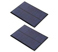 ViaGasaFamido 2PCS DC5V 0,5A Mini Panneaux Solaires Polysilicon avec une efficacité de Conversion élevée et une Puissance de Sortie de 2,5 W pour les Feux de Pelouse Solaire, les Lumières du