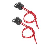 ViaGasaFamido 2pcs KSD301 Thermostat Contrutage de Commande de Température avec du Fil de Réponse à L'épreuve Rapide Interrupteur Thermique 10A 250V Aluminium (100℃)
